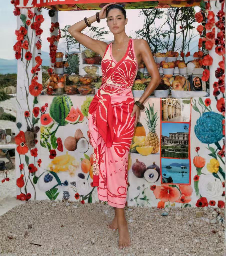 [Copy][Copy]Geometric Color Blocking Print Swimsuit Set(s)