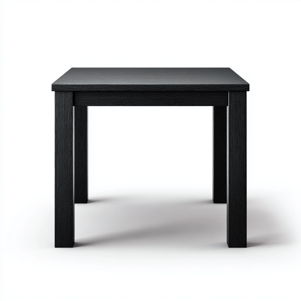 Tavolino da caffè legno 55x55x50 cm - nero - stile moderno-Placidin