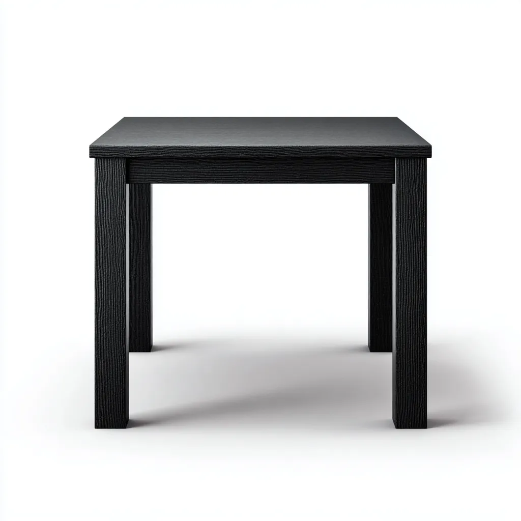 Tavolino da caffè legno 55x55x50 cm - nero - stile moderno-Placidin