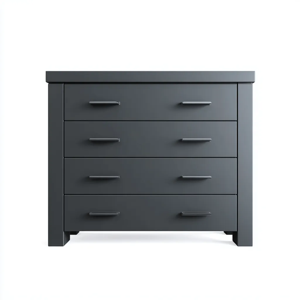 Cassettiera in legno 85x45x95 cm - nero - stile moderno-Placidin