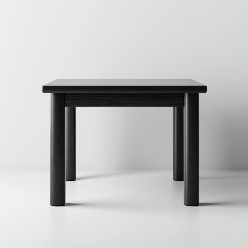 Tavolino da caffè in legno 100x60x75 cm - nero - design minimalista-Placidin