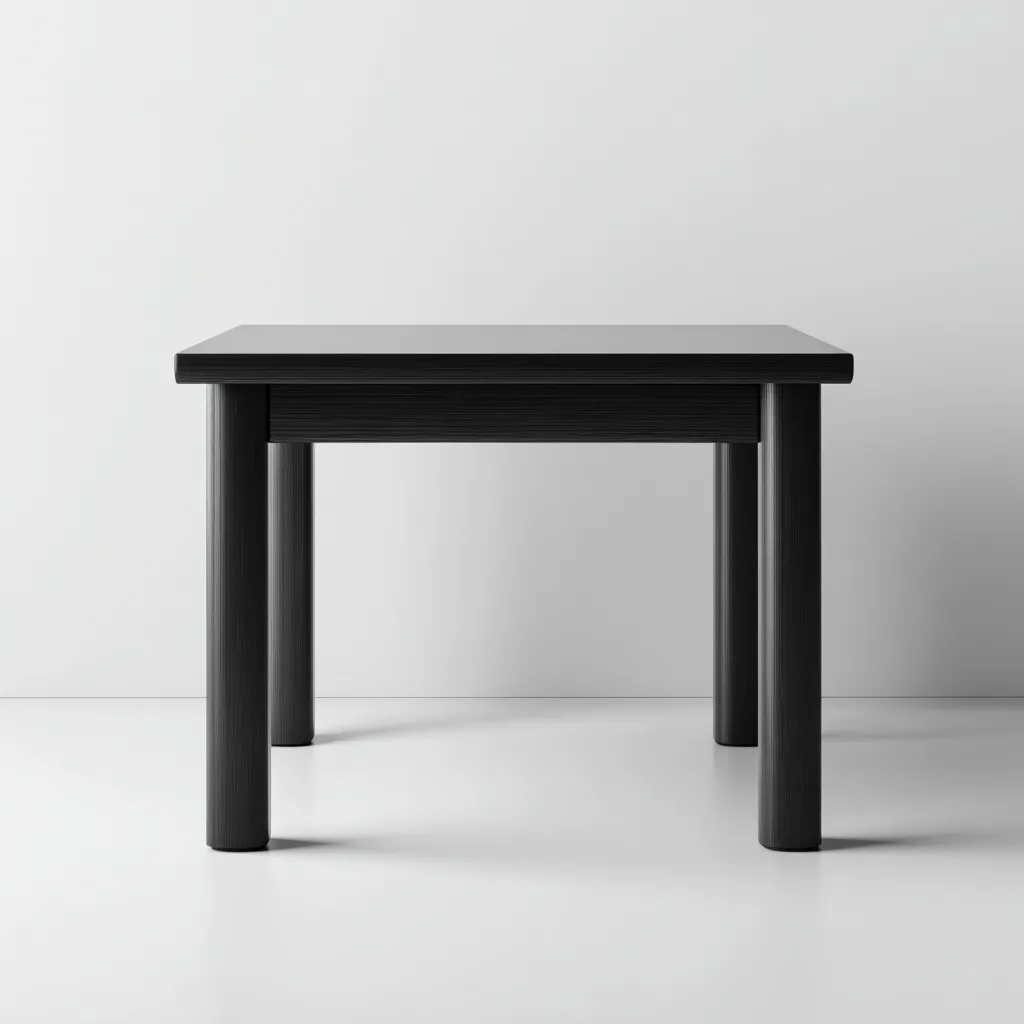 Tavolino da caffè in legno 100x60x75 cm - nero - design minimalista-Placidin