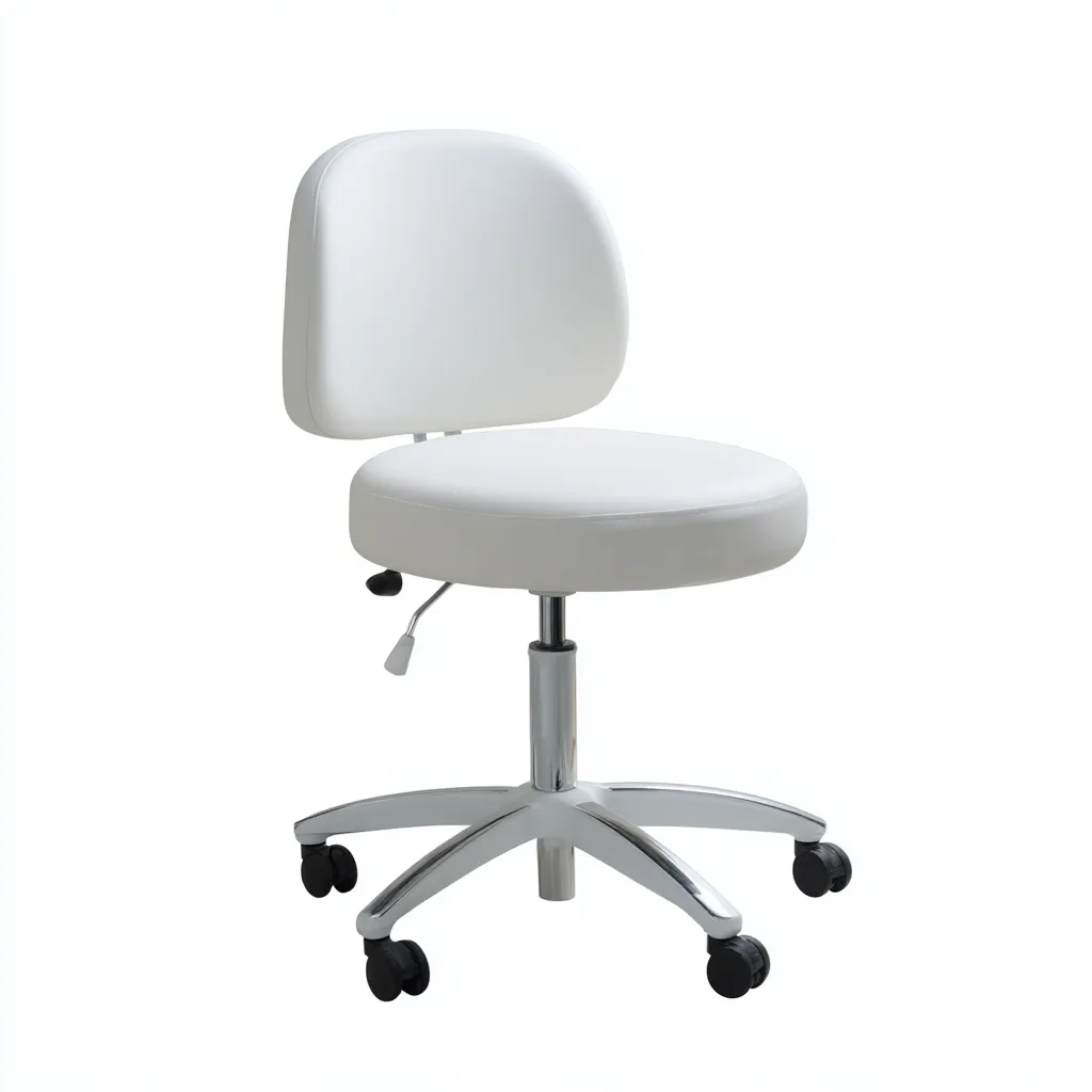 Sedia da ufficio ergonomica 55x55x90 cm - bianco - design moderno-Placidin