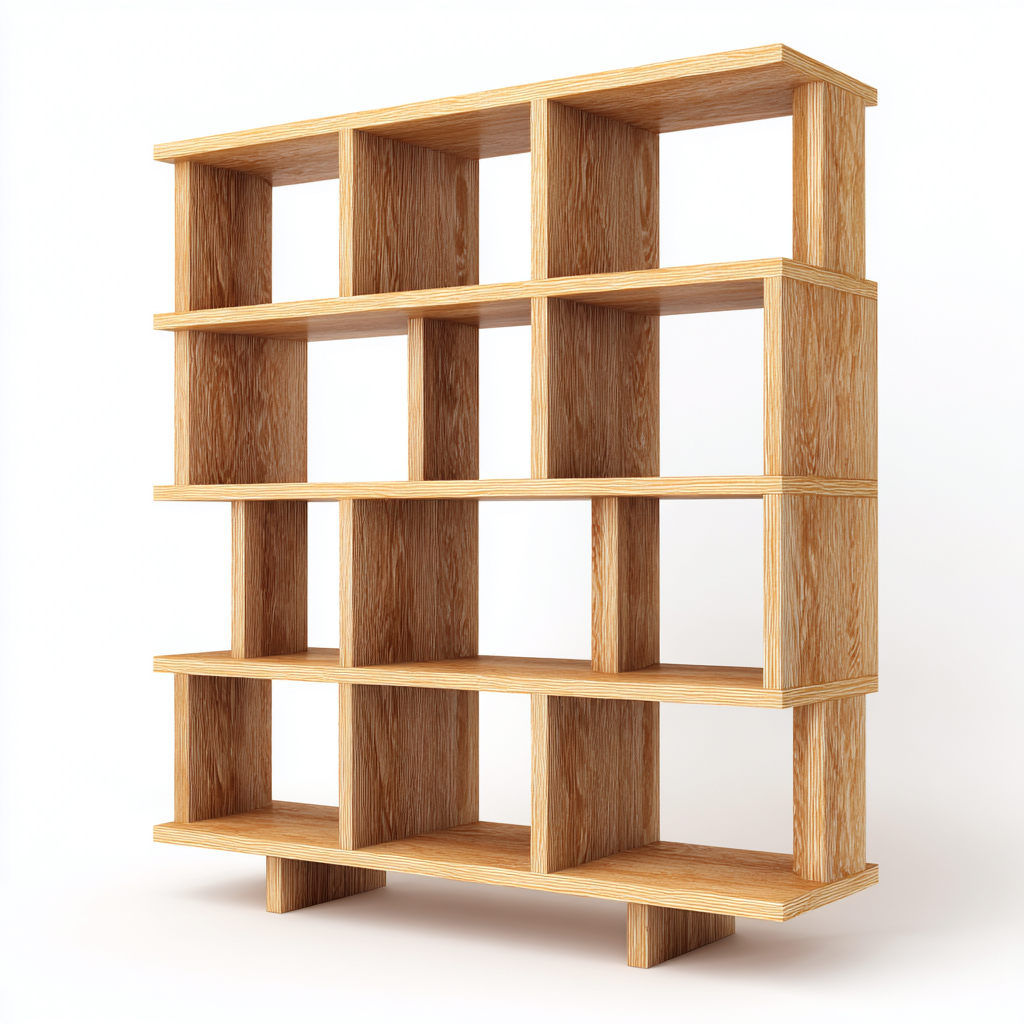 Libreria in legno composito 100x30x150 cm - rovere chiaro - design moderno-Placidin