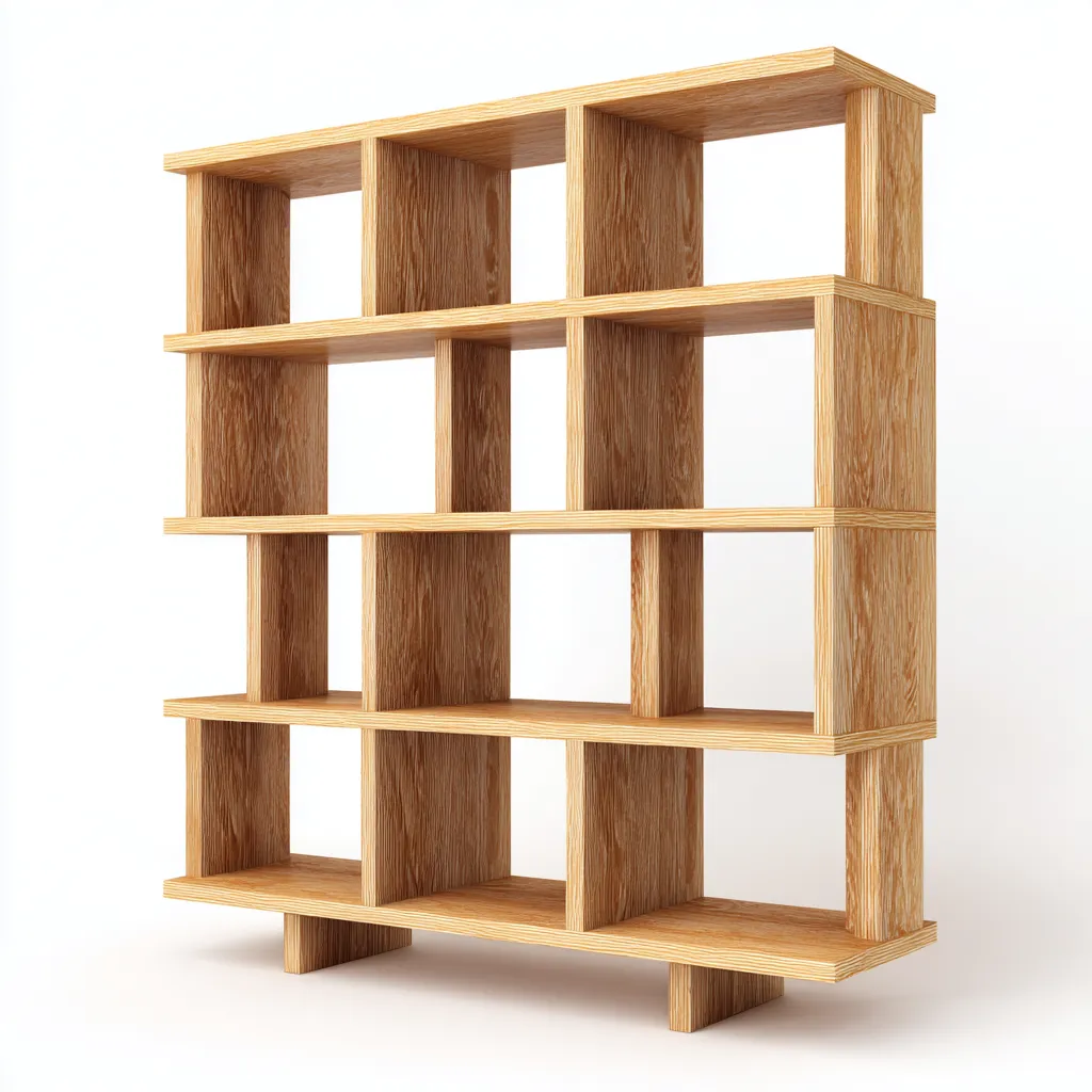 Libreria in legno composito 100x30x150 cm - rovere chiaro - design moderno-Placidin