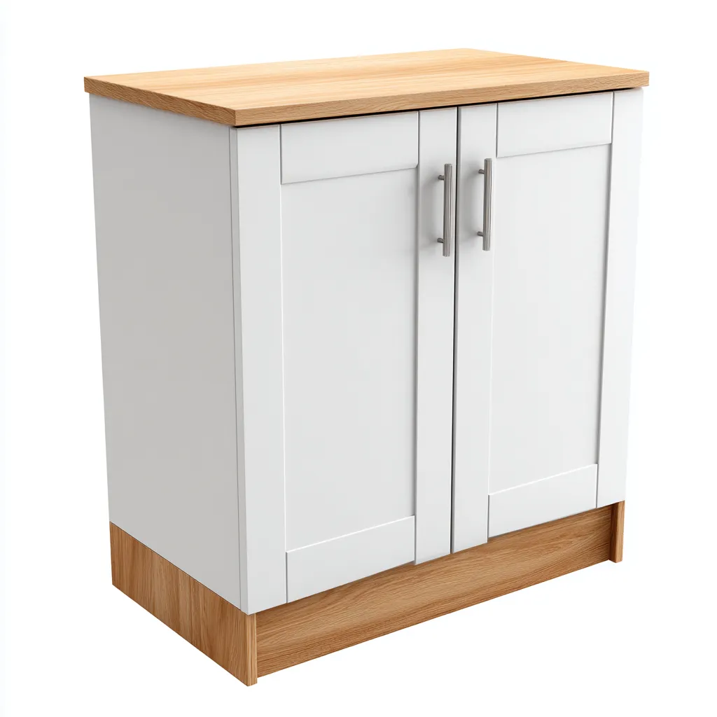 Scarpiera legno bianco 60x35x80 cm - legno chiaro - design moderno-Placidin