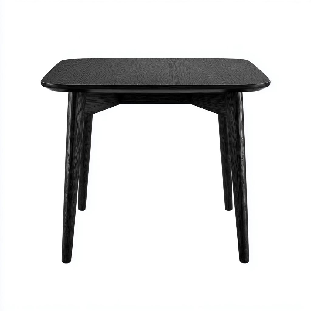 Tavolino da caffè in legno 55x55x48 cm - nero - design moderno-Placidin