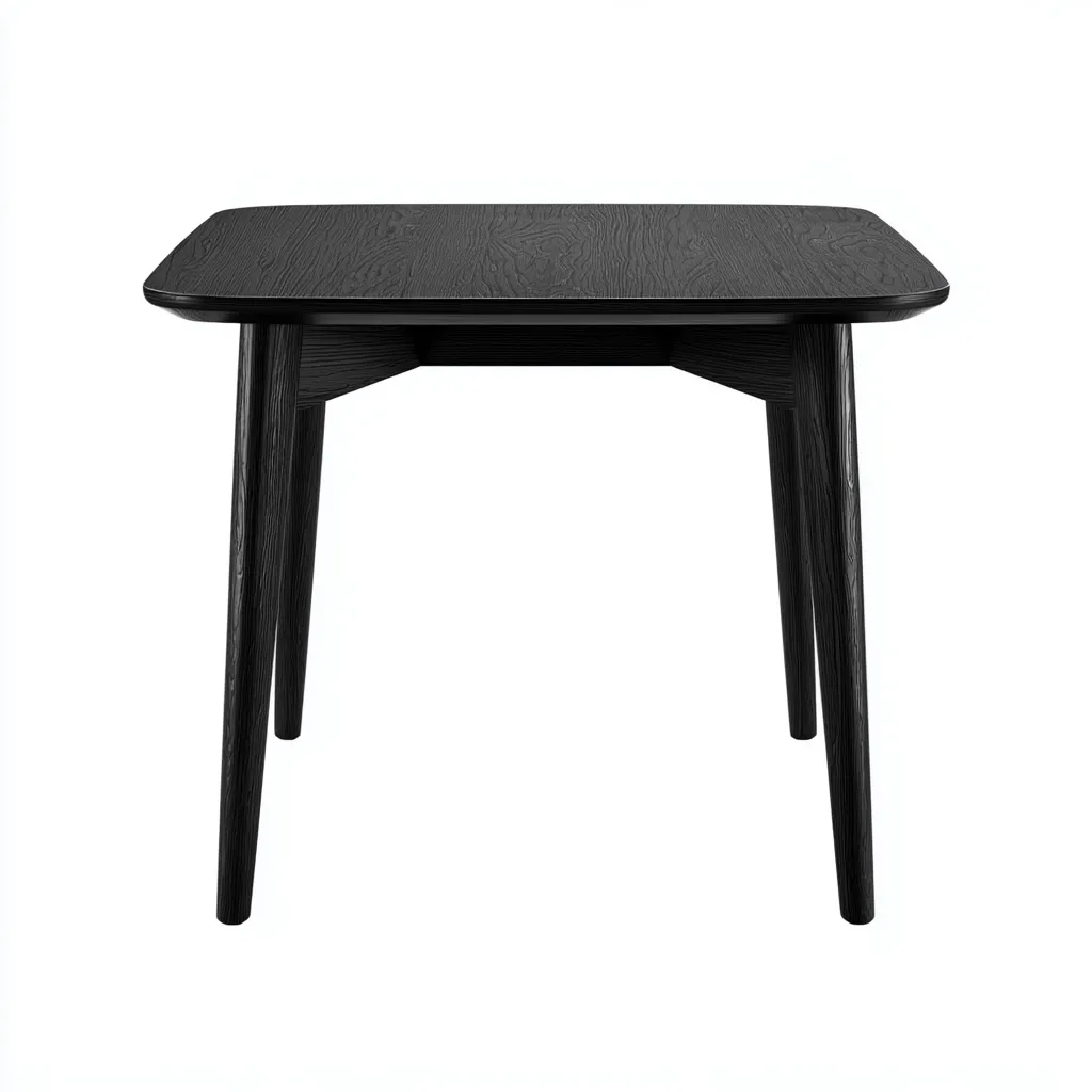 Tavolino da caffè in legno 55x55x48 cm - nero - design moderno-Placidin