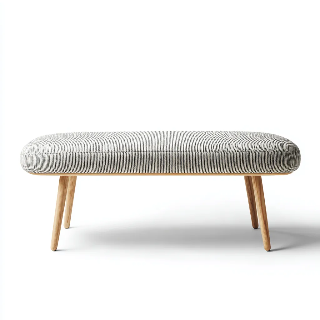 Panca da ingresso imbottita 100x40x45 cm - grigio chiaro - design moderno-Placidin