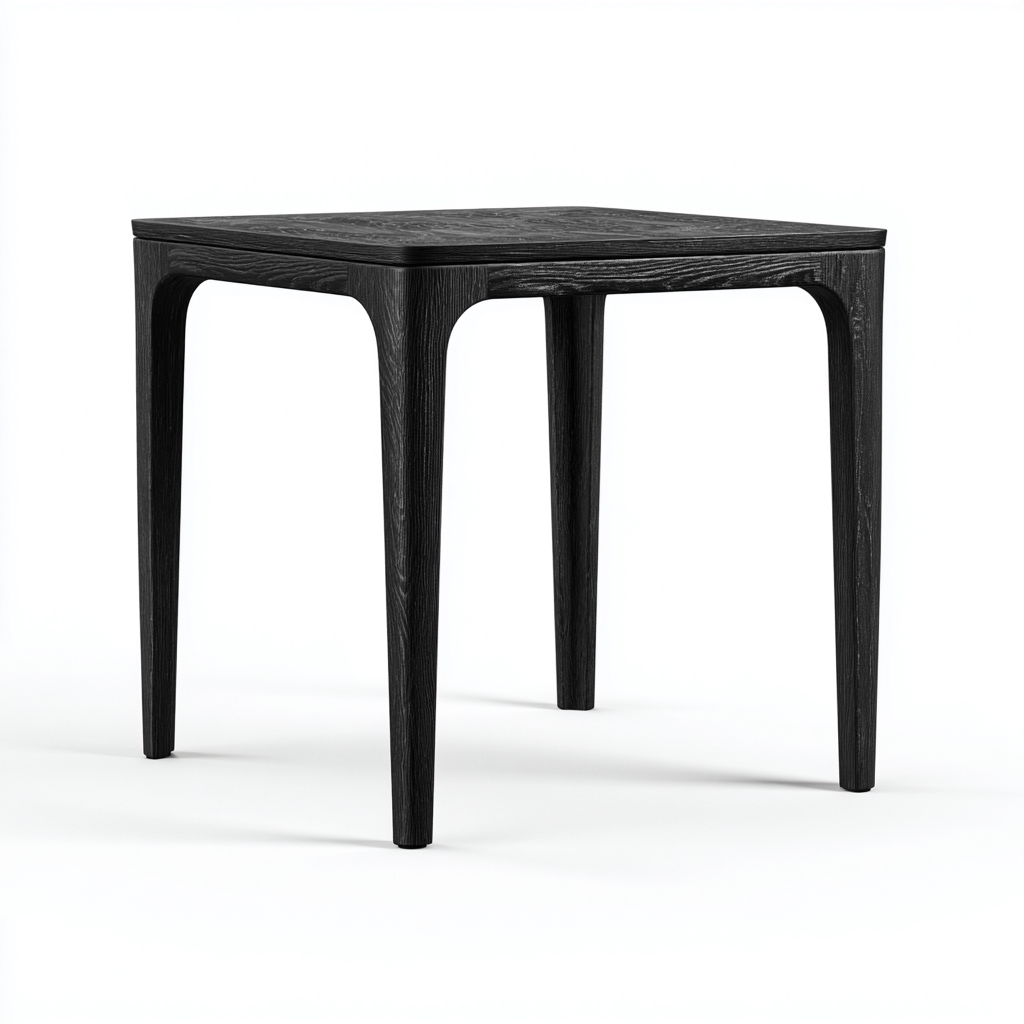 Tavolino da caffè legno 50x50x55 cm - nero - stile moderno-Placidin