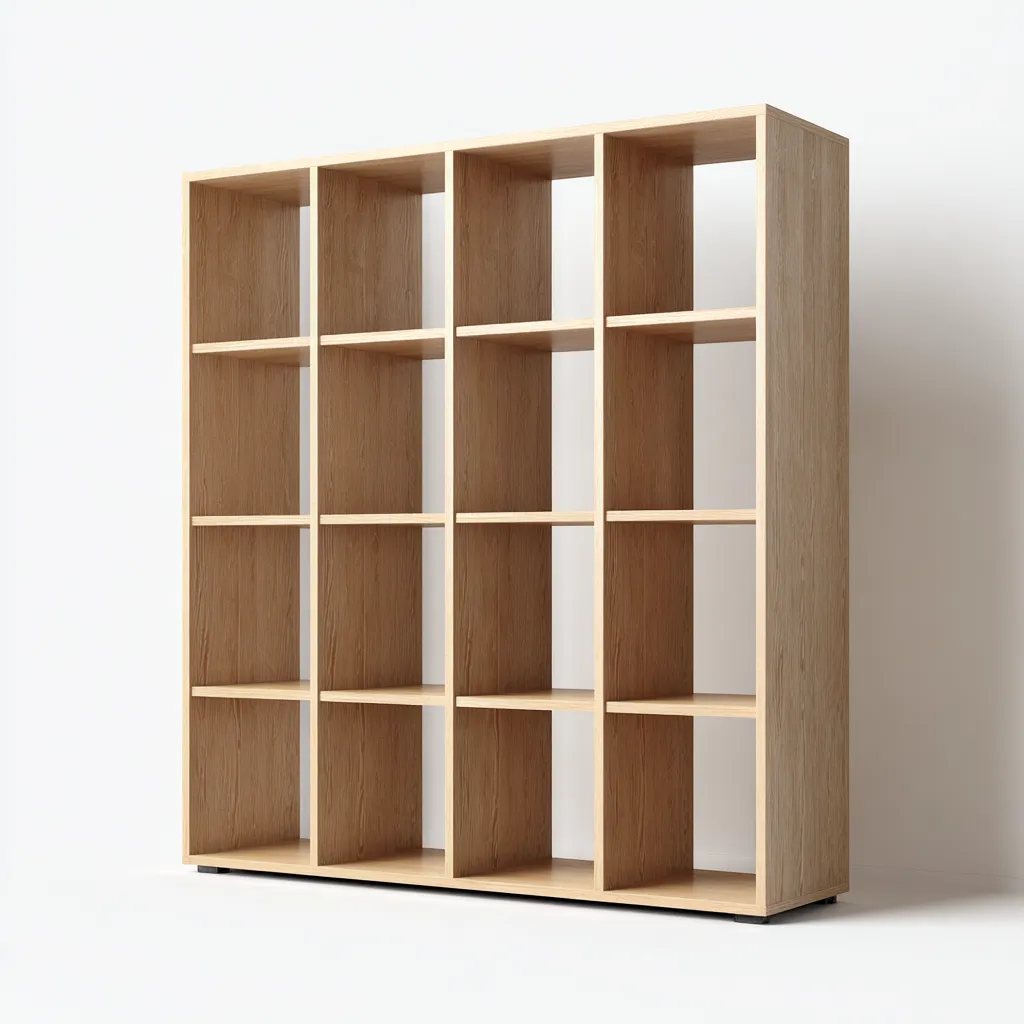 Libreria legno 120x32x165 cm - rovere - stile moderno-Placidin