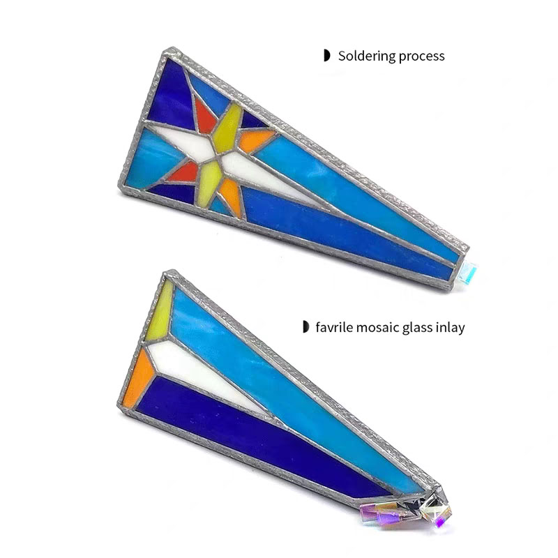 Tiffany Stained Glass Star of Bethlehem Kaleidoscope