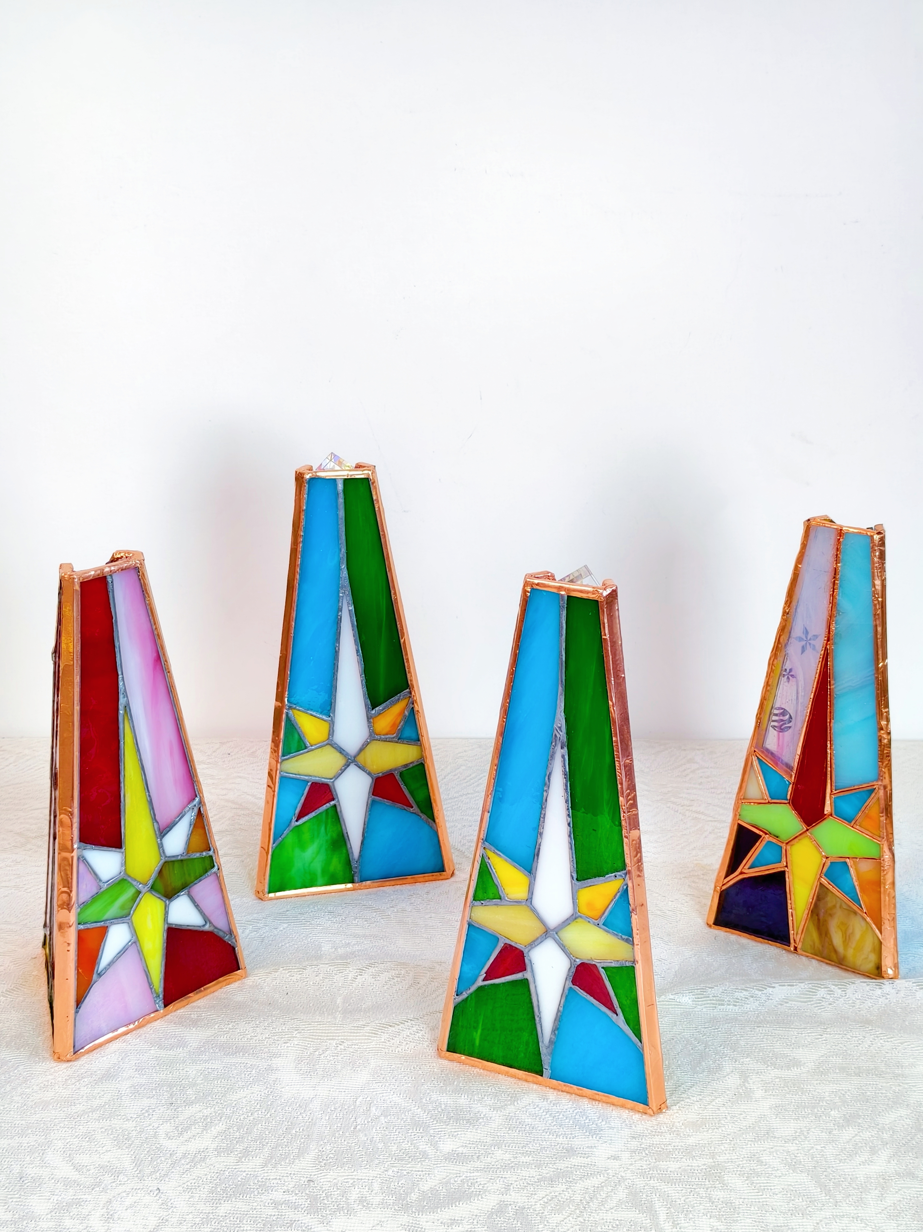 Tiffany Stained Glass Star of Bethlehem Kaleidoscope Adult Edition Handcrafted Customizable Mirrors Vintage Gift Box Ideal Birthday Gift for Boyfriend Girlfriend Men Women