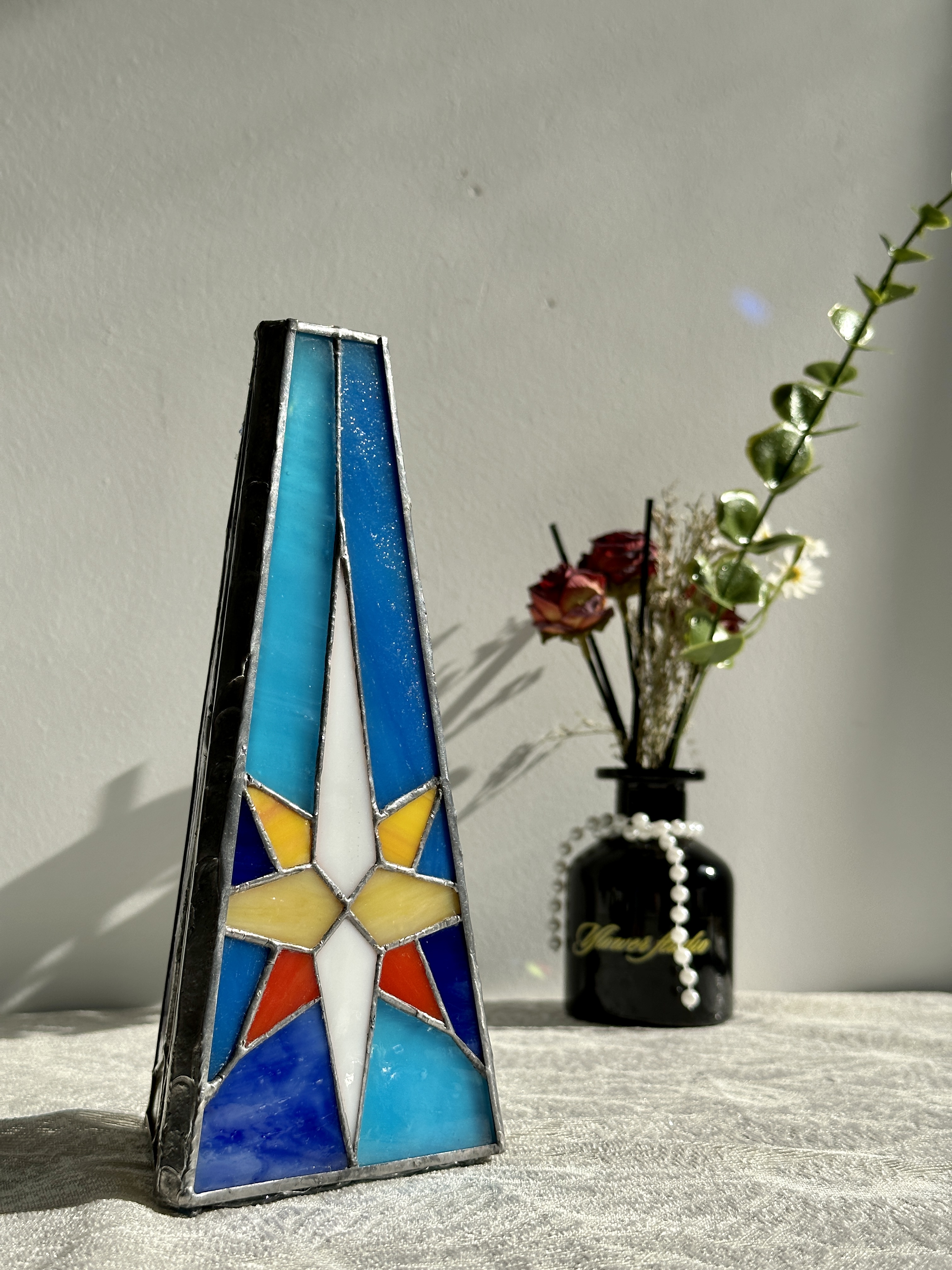 Tiffany Stained Glass Star of Bethlehem Kaleidoscope