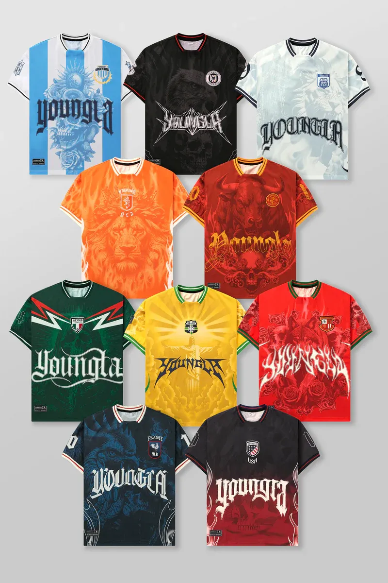 10-Piece International Football Jersey Set