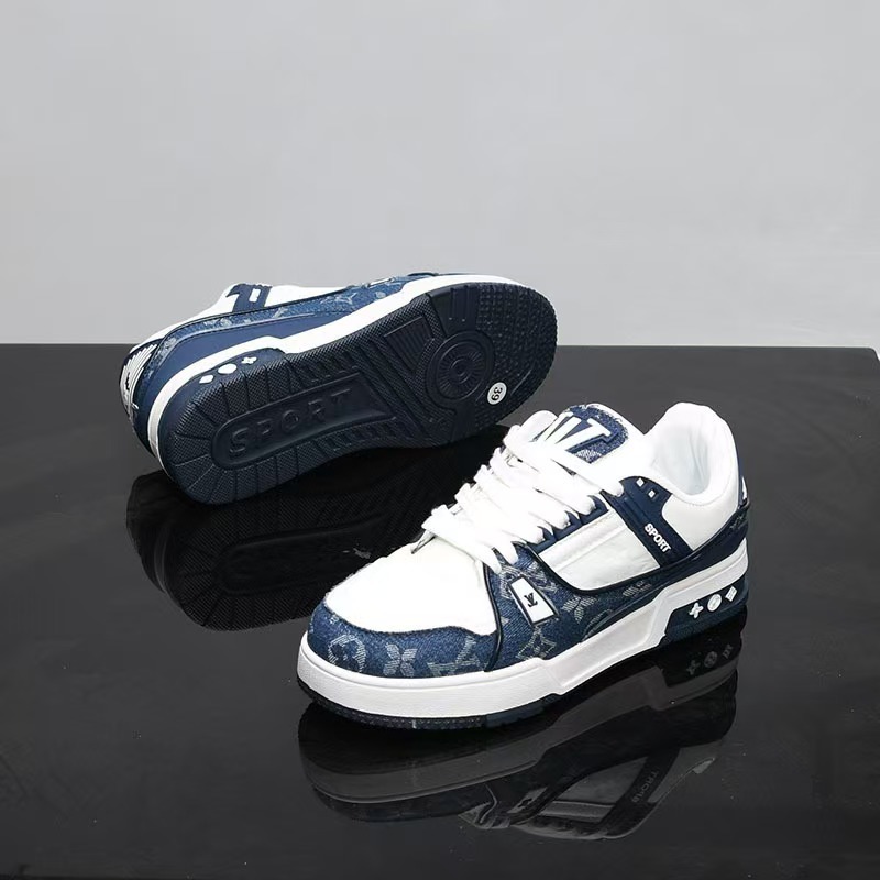 Breathable and versatile casual leather sneakers