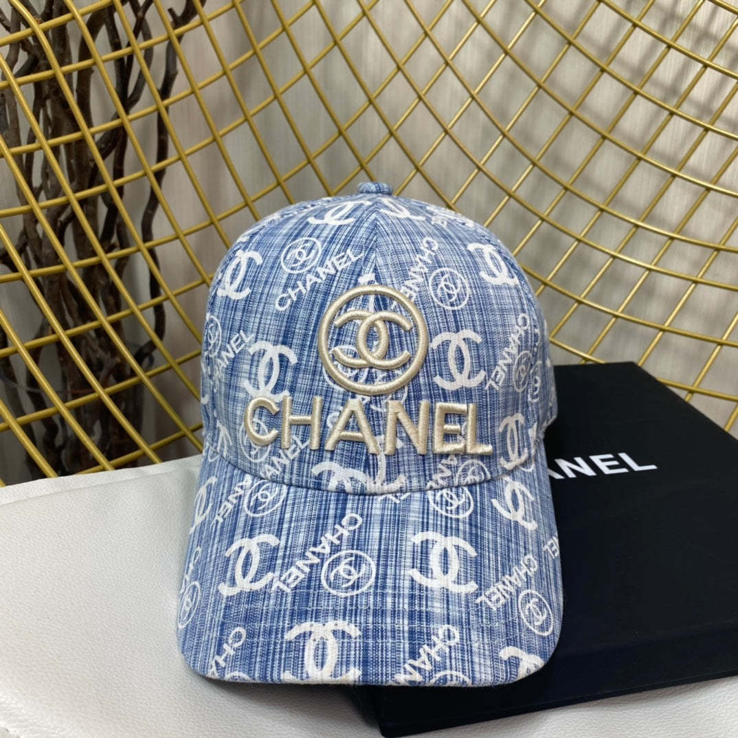 C Denim Blue Vintage Hat