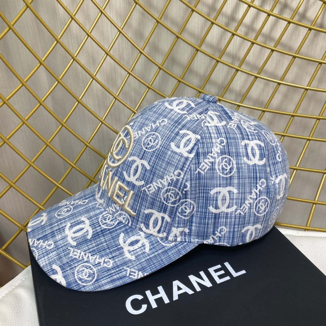 C  Denim Blue Vintage Hat