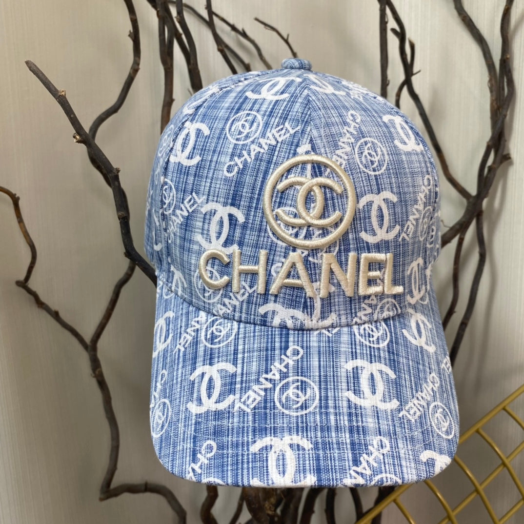 C  Denim Blue Vintage Hat