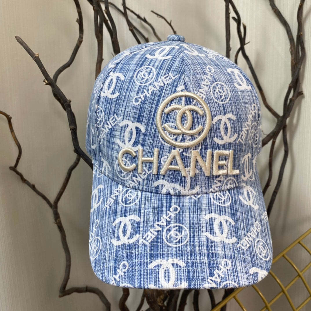 C  Denim Blue Vintage Hat