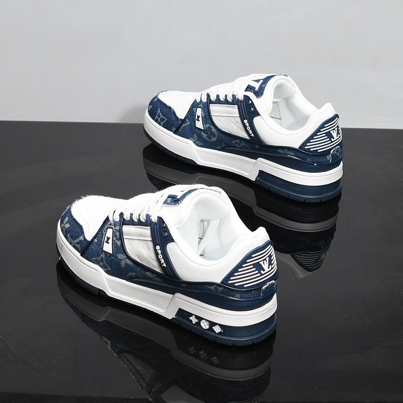 Breathable and versatile casual leather sneakers