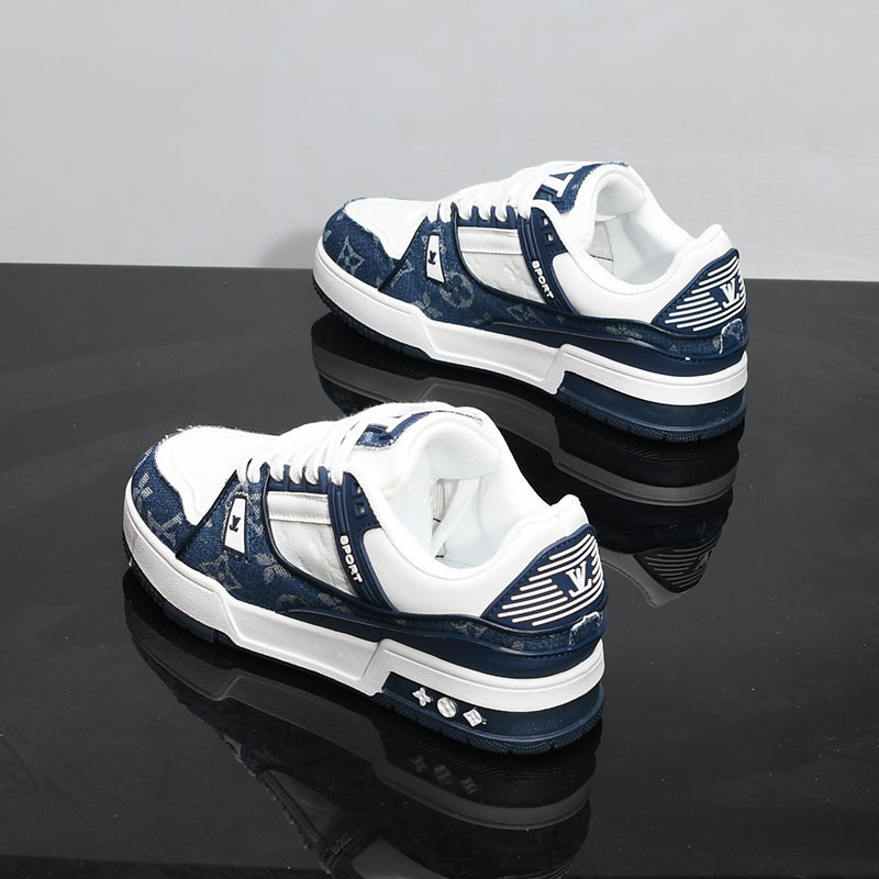 Breathable and versatile casual leather sneakers