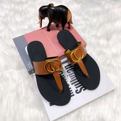 Letter-decorated flip-flops