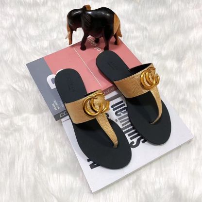 Letter-decorated flip-flops