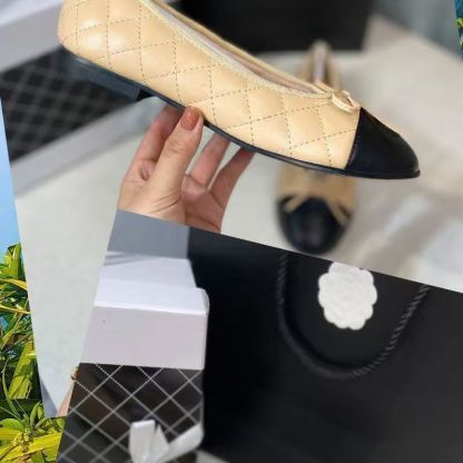 Bow-knot quilted casual flat shoes