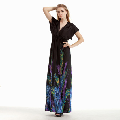 Women's loose-fitting Bohemian style long dress