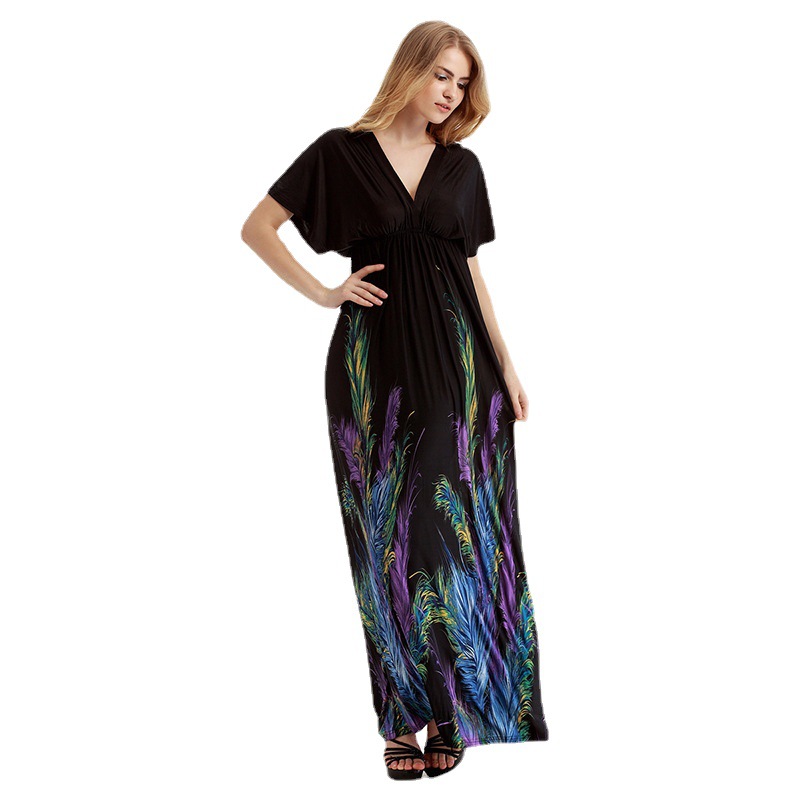Women's loose-fitting Bohemian style long dress