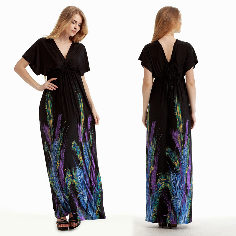 Women's loose-fitting Bohemian style long dress