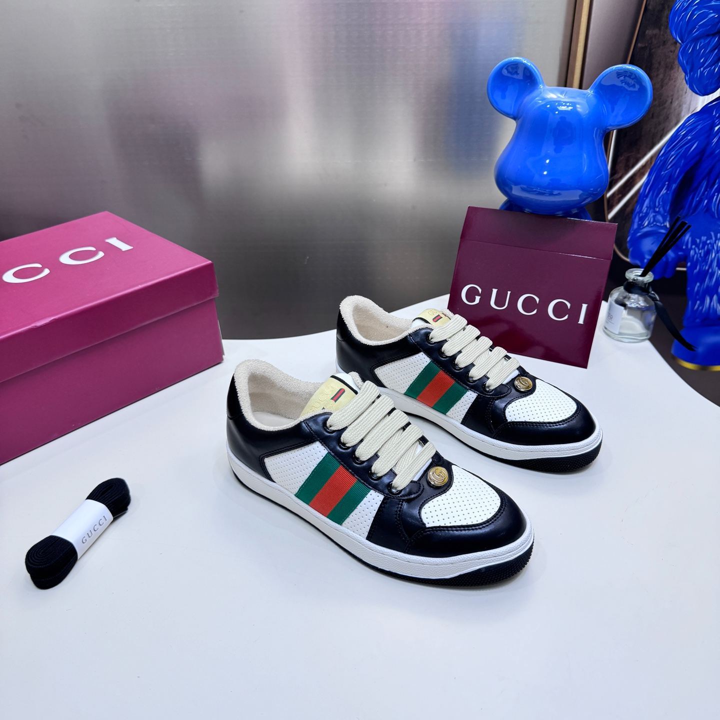 Distressed casual sneakers