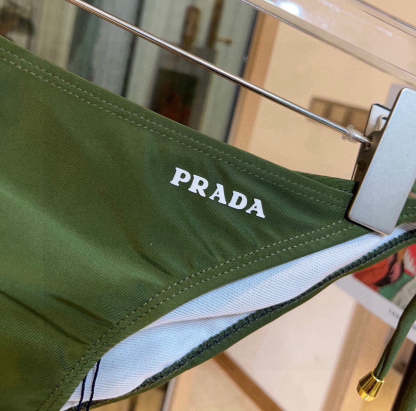 Green swimsuit Prada new ss2026