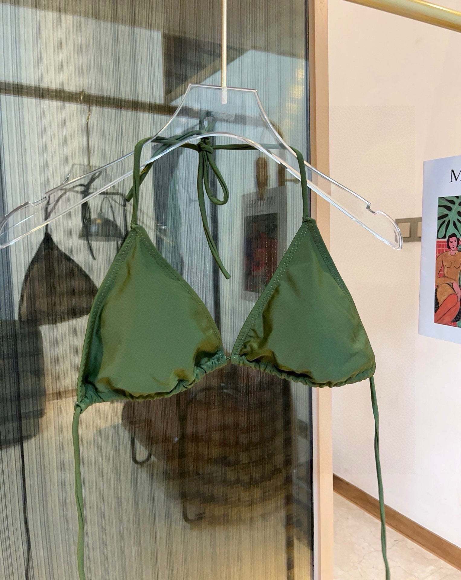 Green swimsuit Prada new ss2026