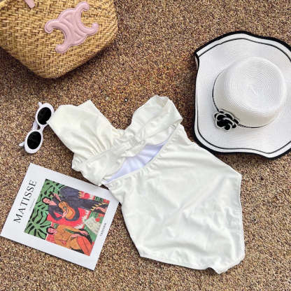 White swimsuit Chanel new ss2026