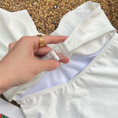 White swimsuit Chanel new ss2026