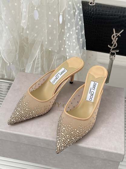 Jim** Cho* rhinestone high heels VIP1:1