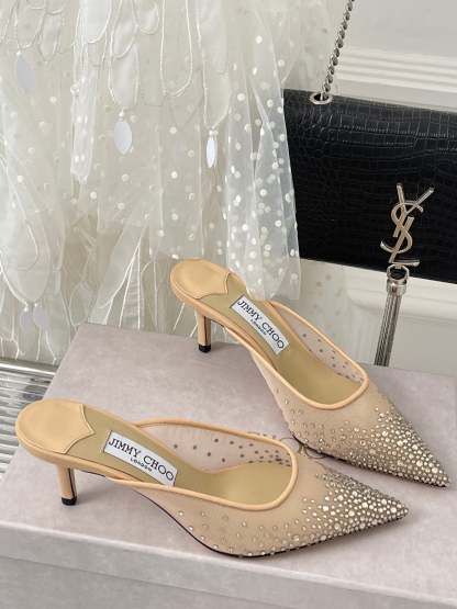 Jim** Cho* rhinestone high heels VIP1:1