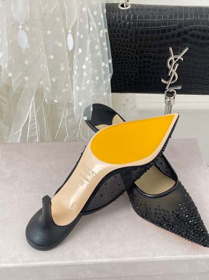 Jim** Cho* rhinestone high heels VIP1:1