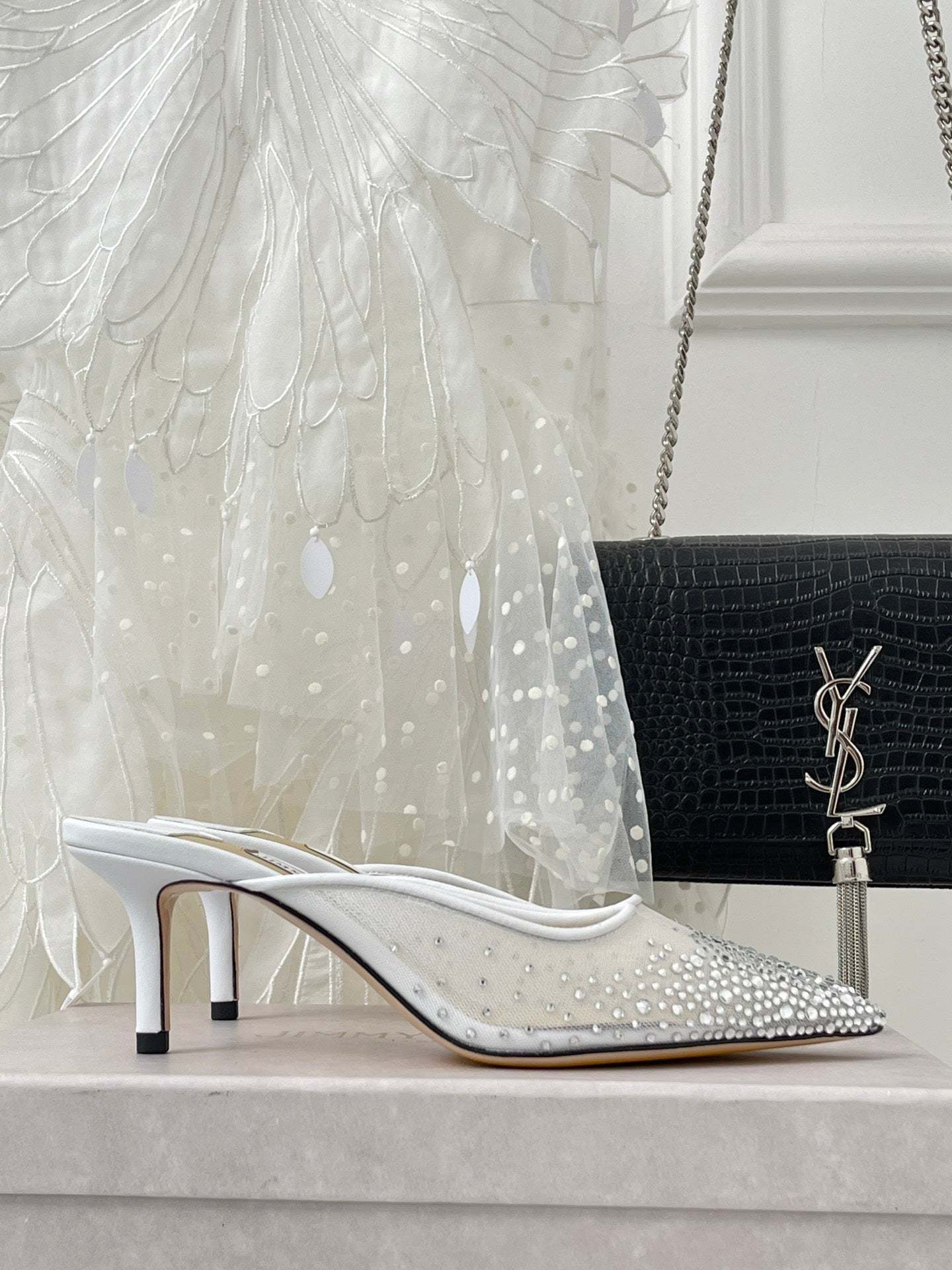 Jim** Cho* rhinestone high heels VIP1:1