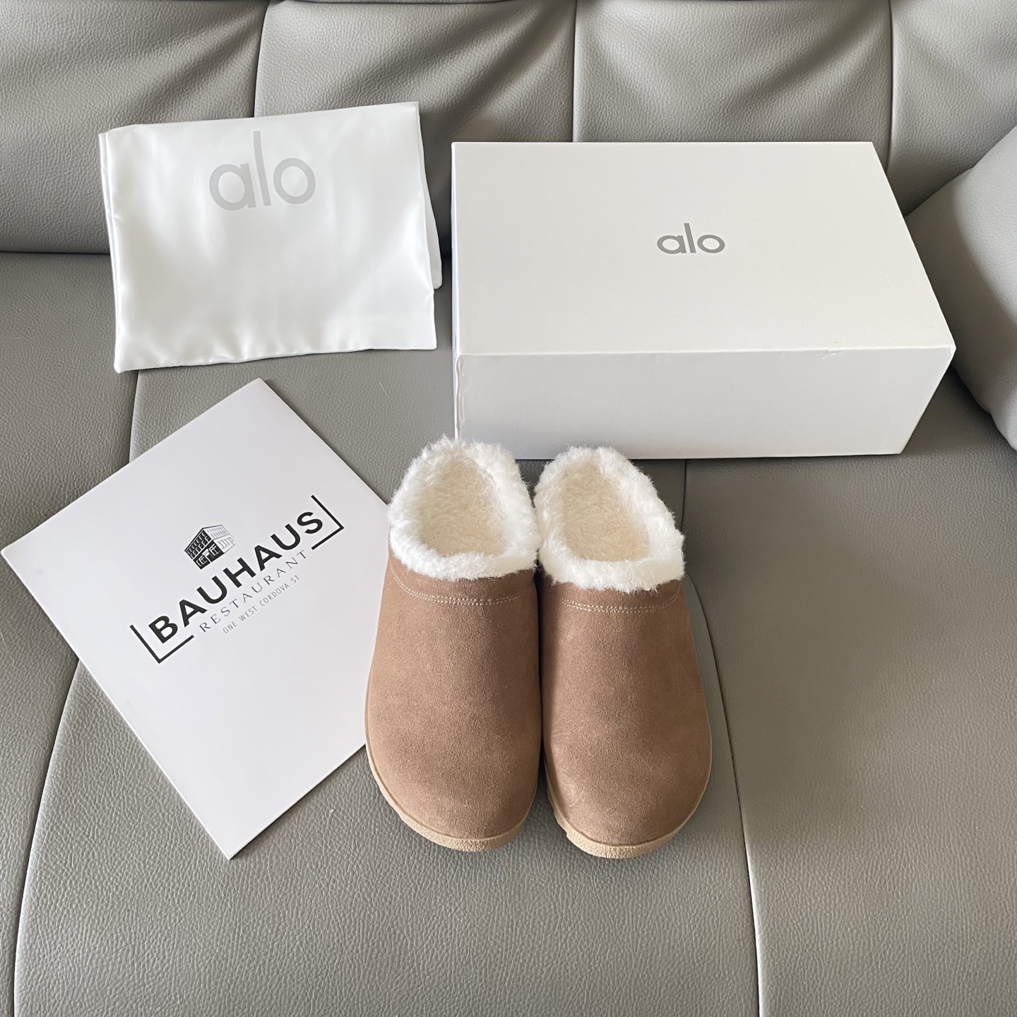 Autumn and winter lambskin fleece slippers