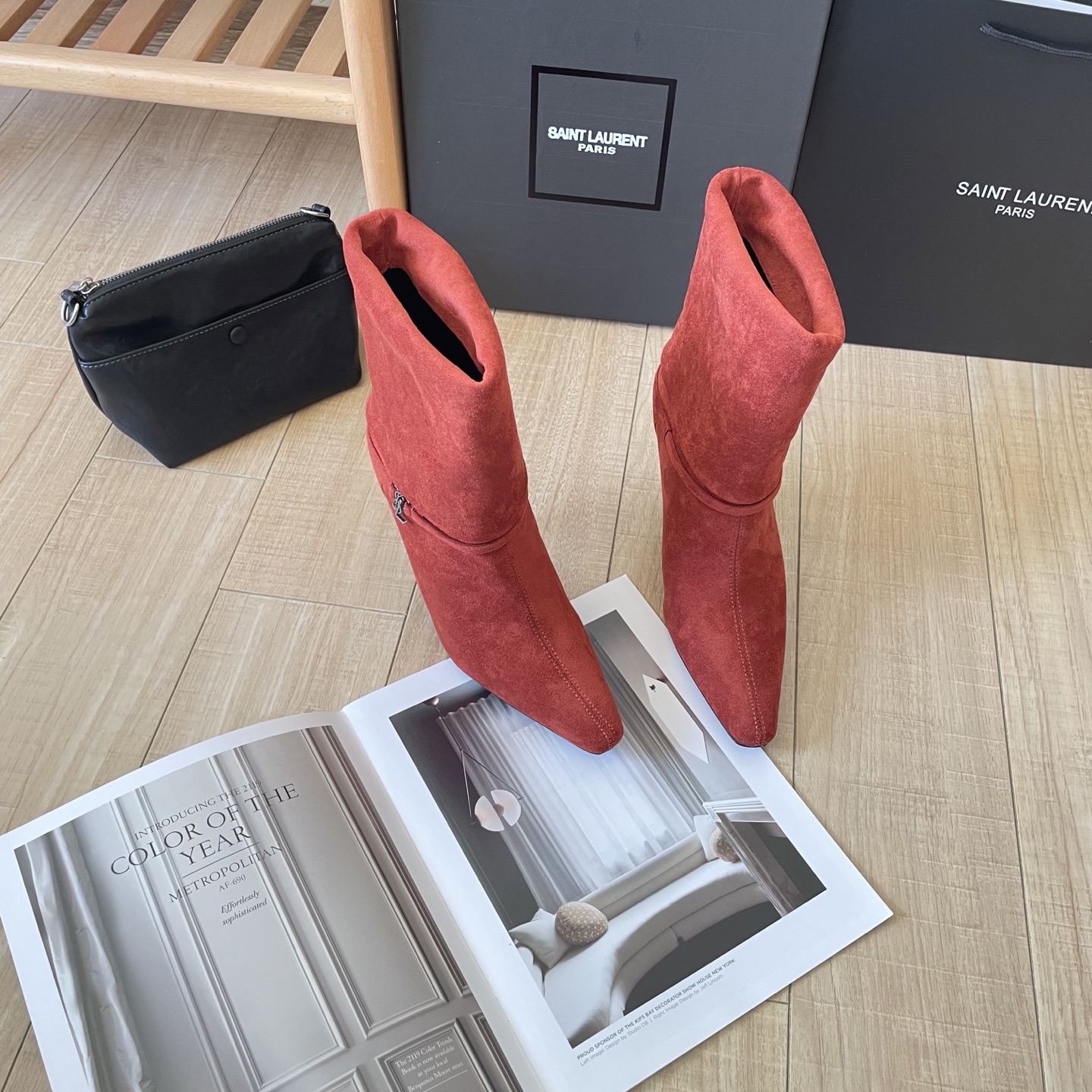 New autumn/winter collection suede ankle boots