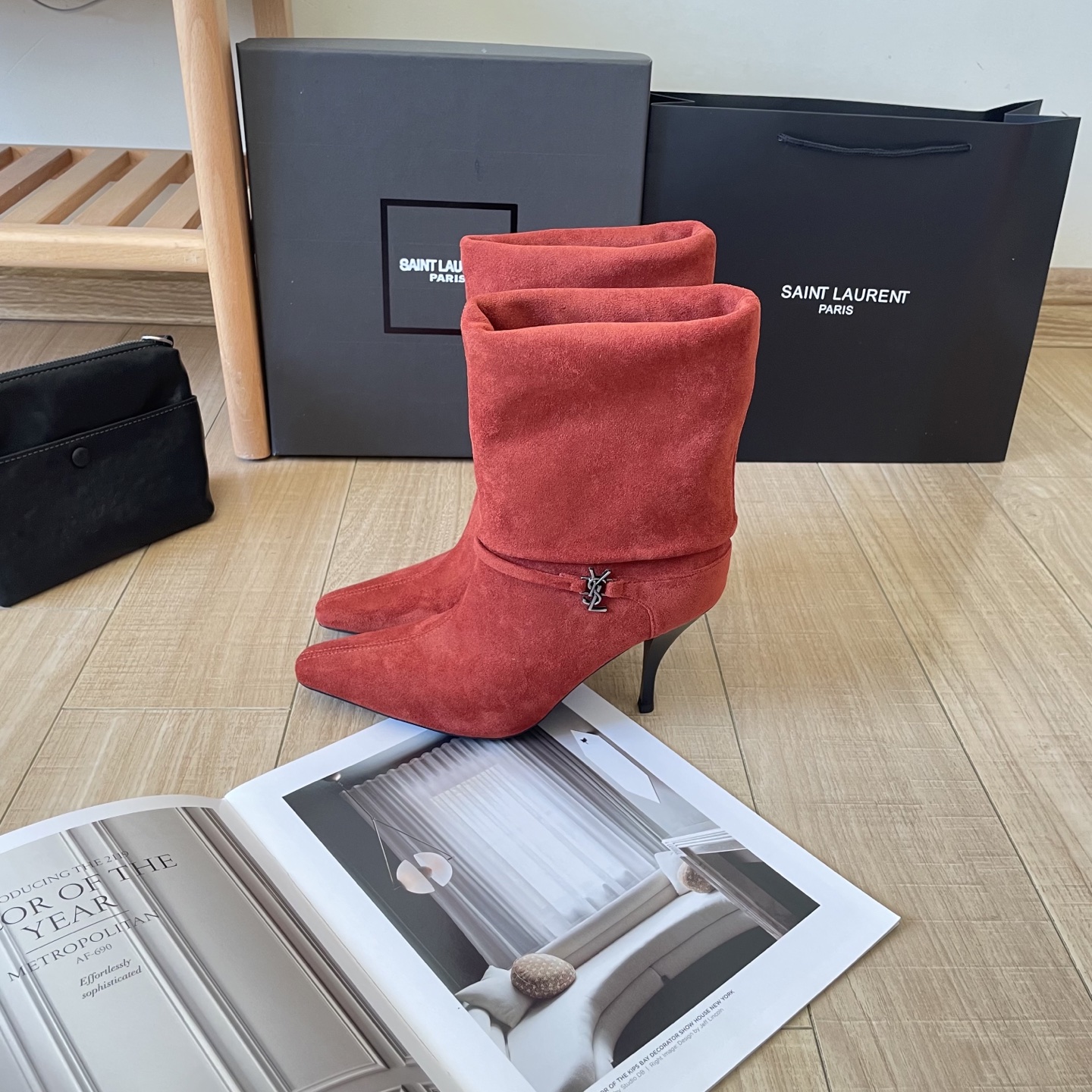 New autumn/winter collection suede ankle boots