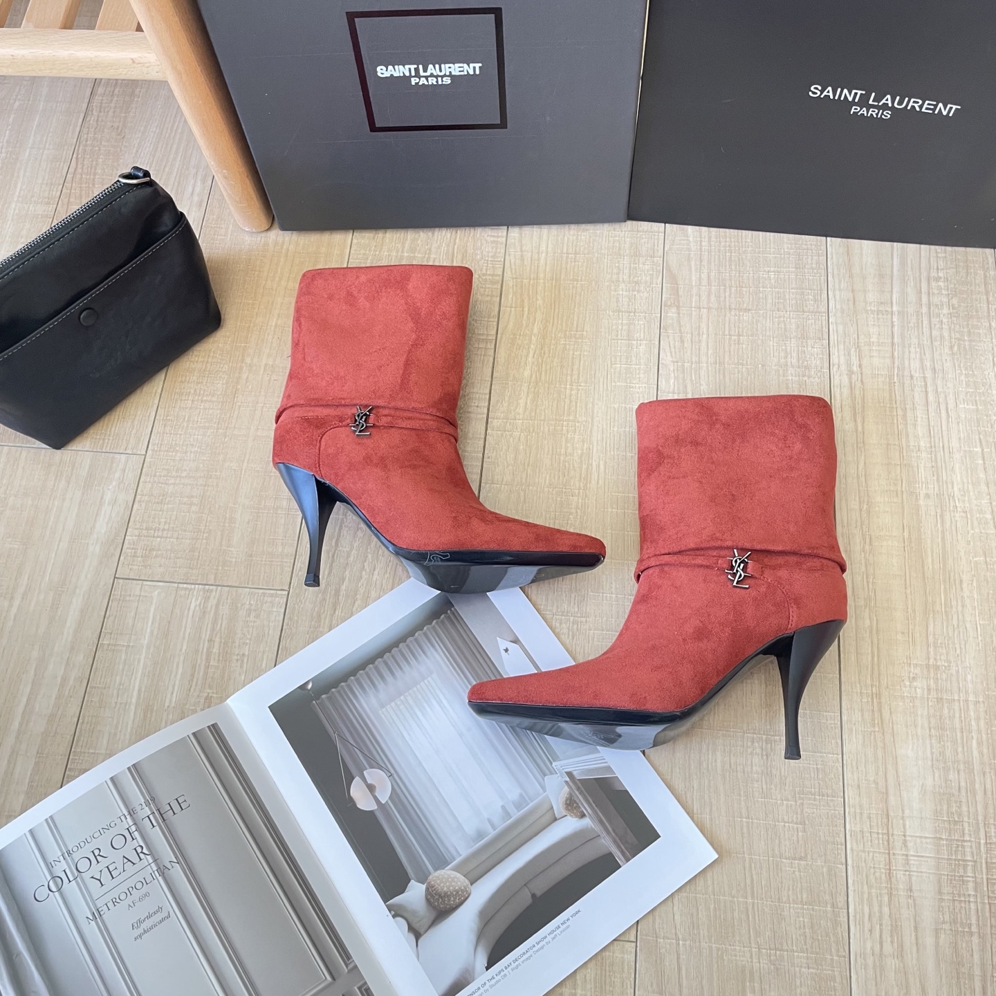 New autumn/winter collection suede ankle boots