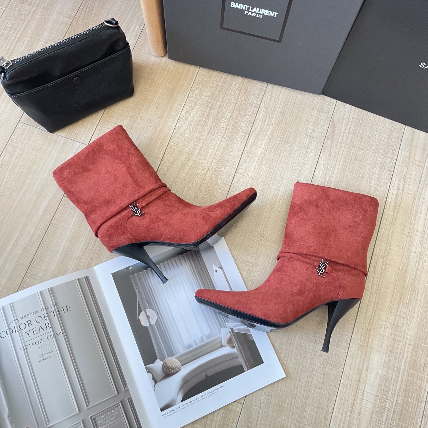 New autumn/winter collection suede ankle boots
