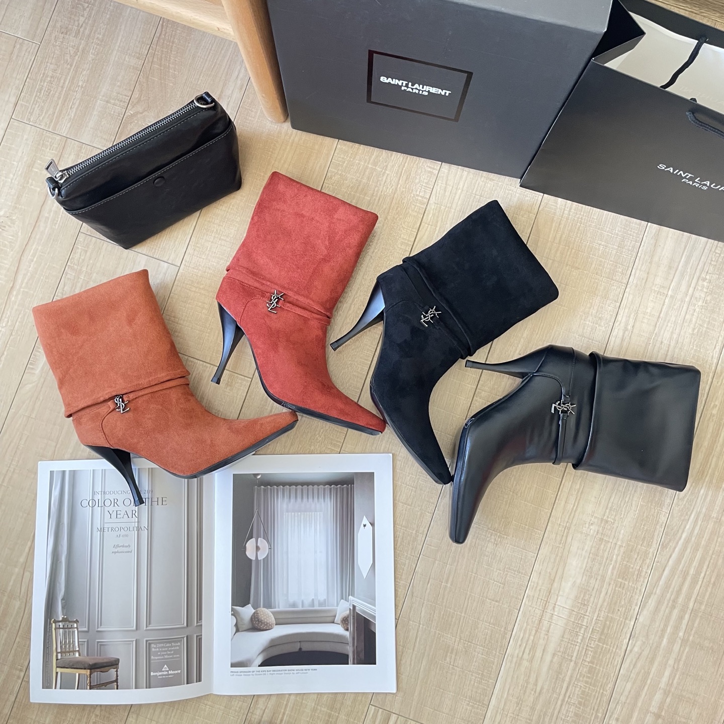 New autumn/winter collection suede ankle boots