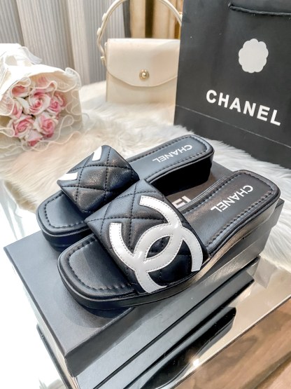 New style open-toe flat slippers