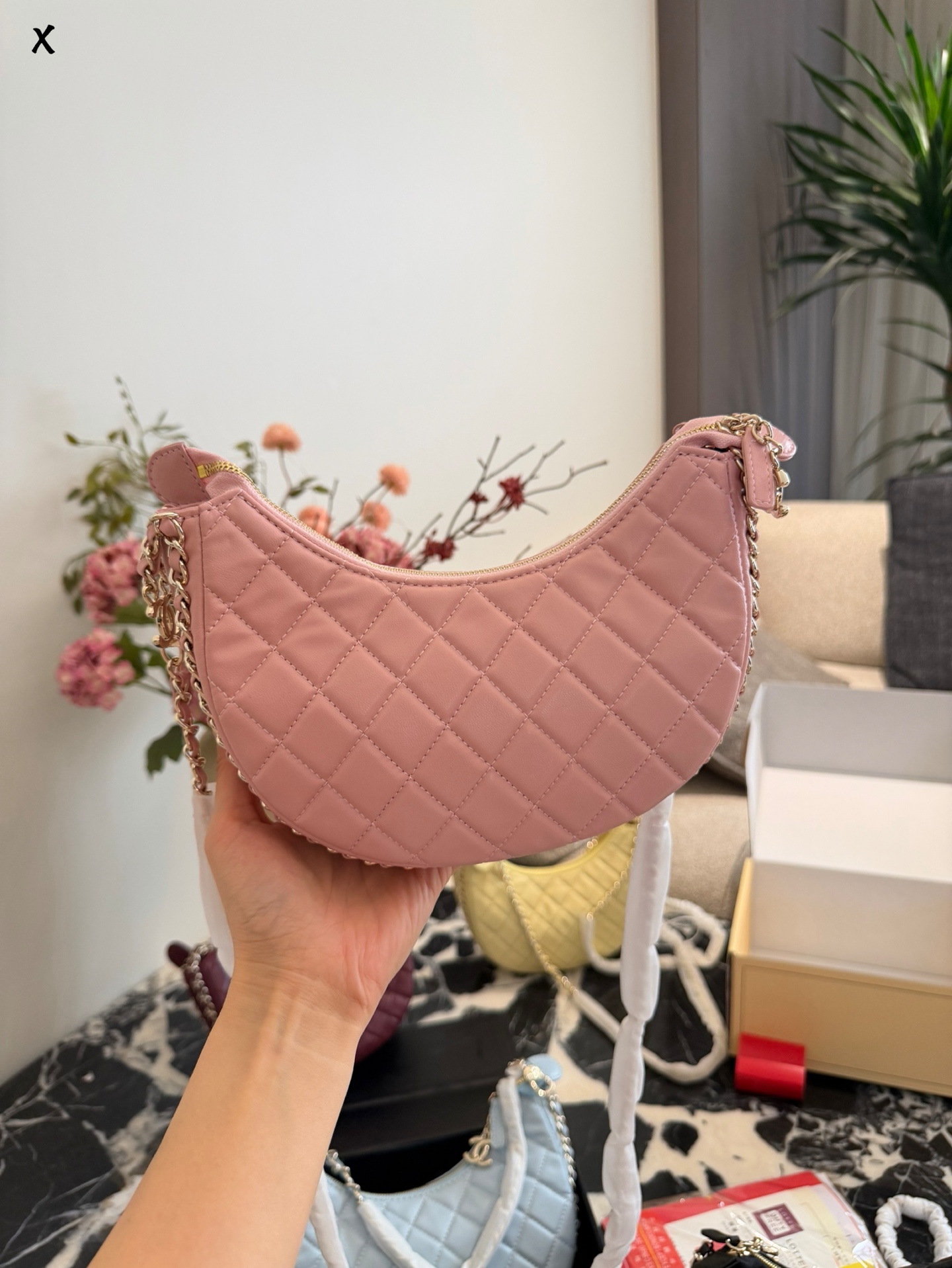 Multifunctional half-moon shaped bag