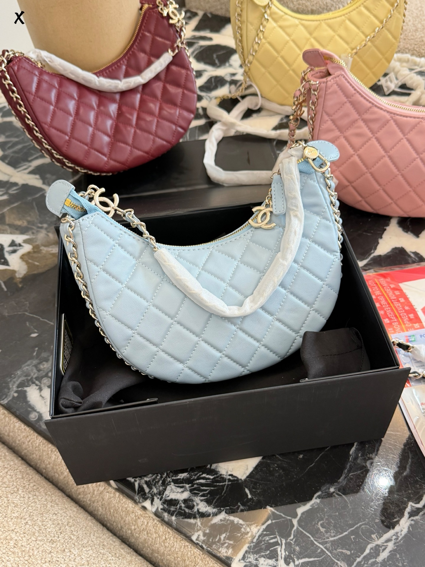 Multifunctional half-moon shaped bag